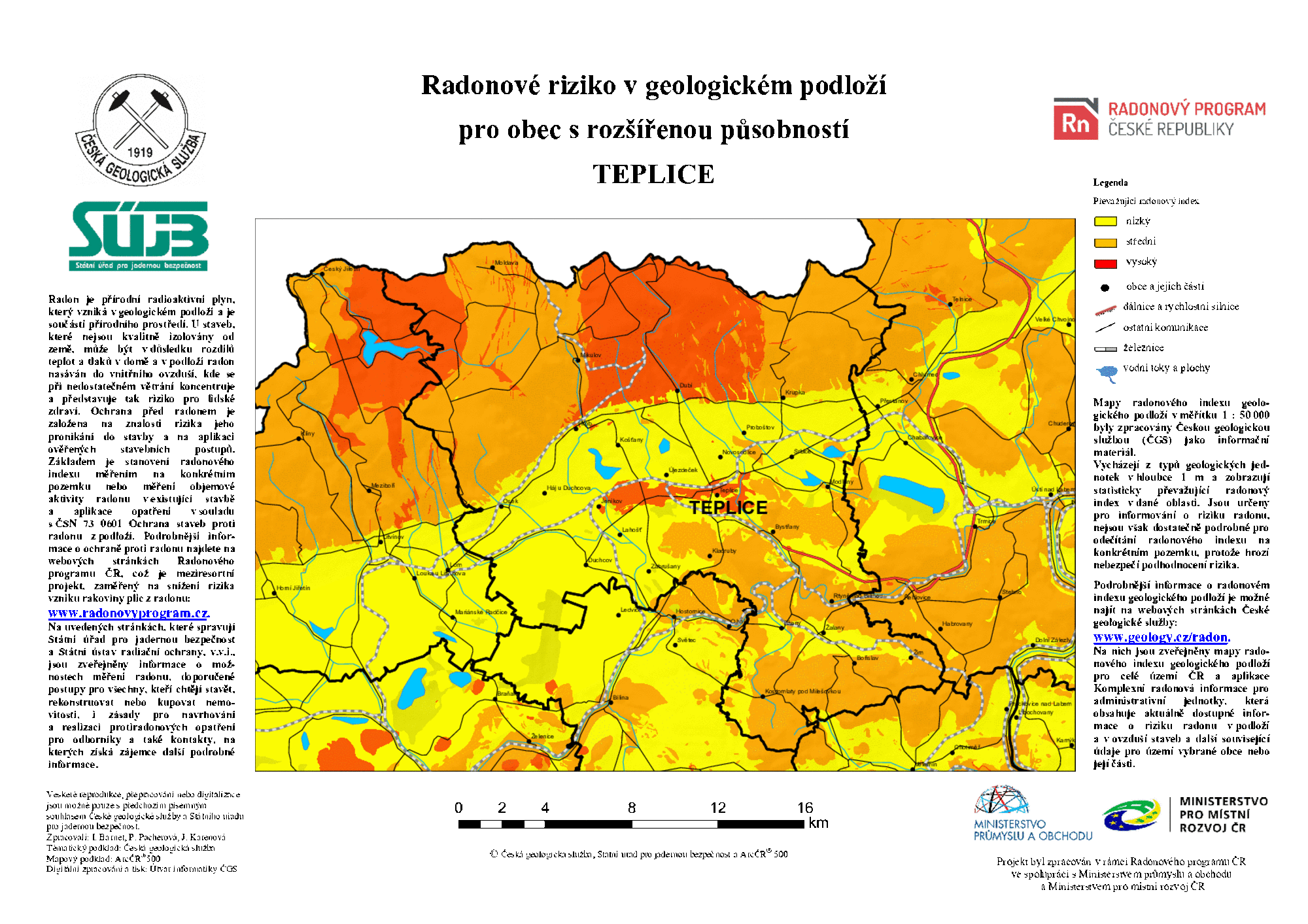 Mapa radonového rizika z geologického podloží